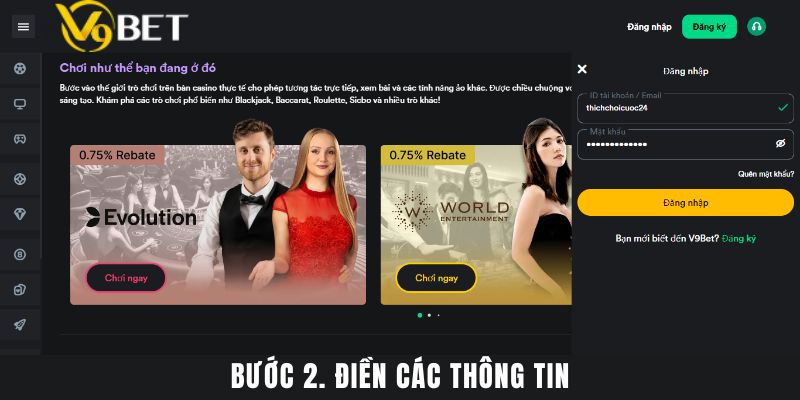 Bước 2. Điền Các Thông Tin